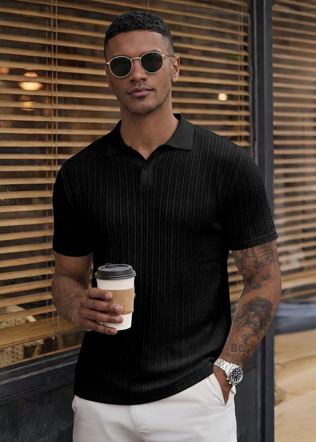 Melchor Polo in Maglia da Uomo – Polo Estiva Old Money con Bottoni e Colletto