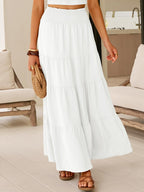 Valentina Gonna Maxi Donna Boho – Gonna Lunga Fluida a Vita Alta con Tasche
