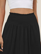 Jupe Lulu Femme – Jupe Maxi Bohème Florale Taille Haute avec Poches