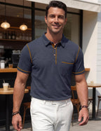 Andrea Polo para Hombre con Bolsillo – Polo Casual Elegante en Algodón Ligero