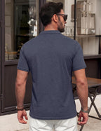 Lorenzo Polo Uomo con Taschino – Polo Casual Elegante a Maniche Corte