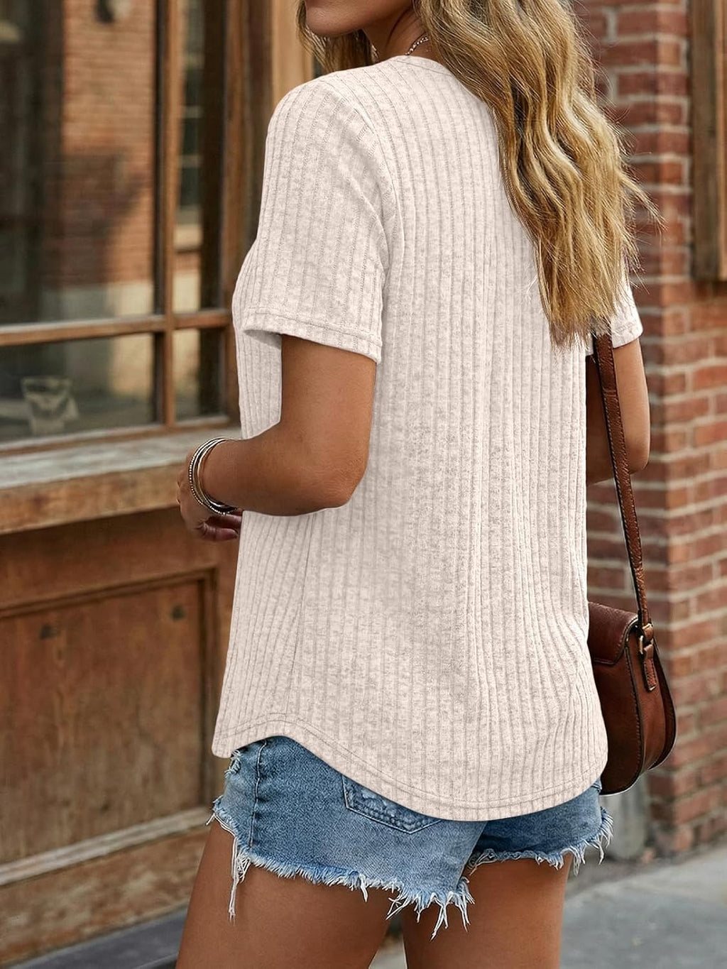 Camilla Blusa Donna – Scollo V, Dettaglio Plissé, Babydoll Flowy Casual Elegante