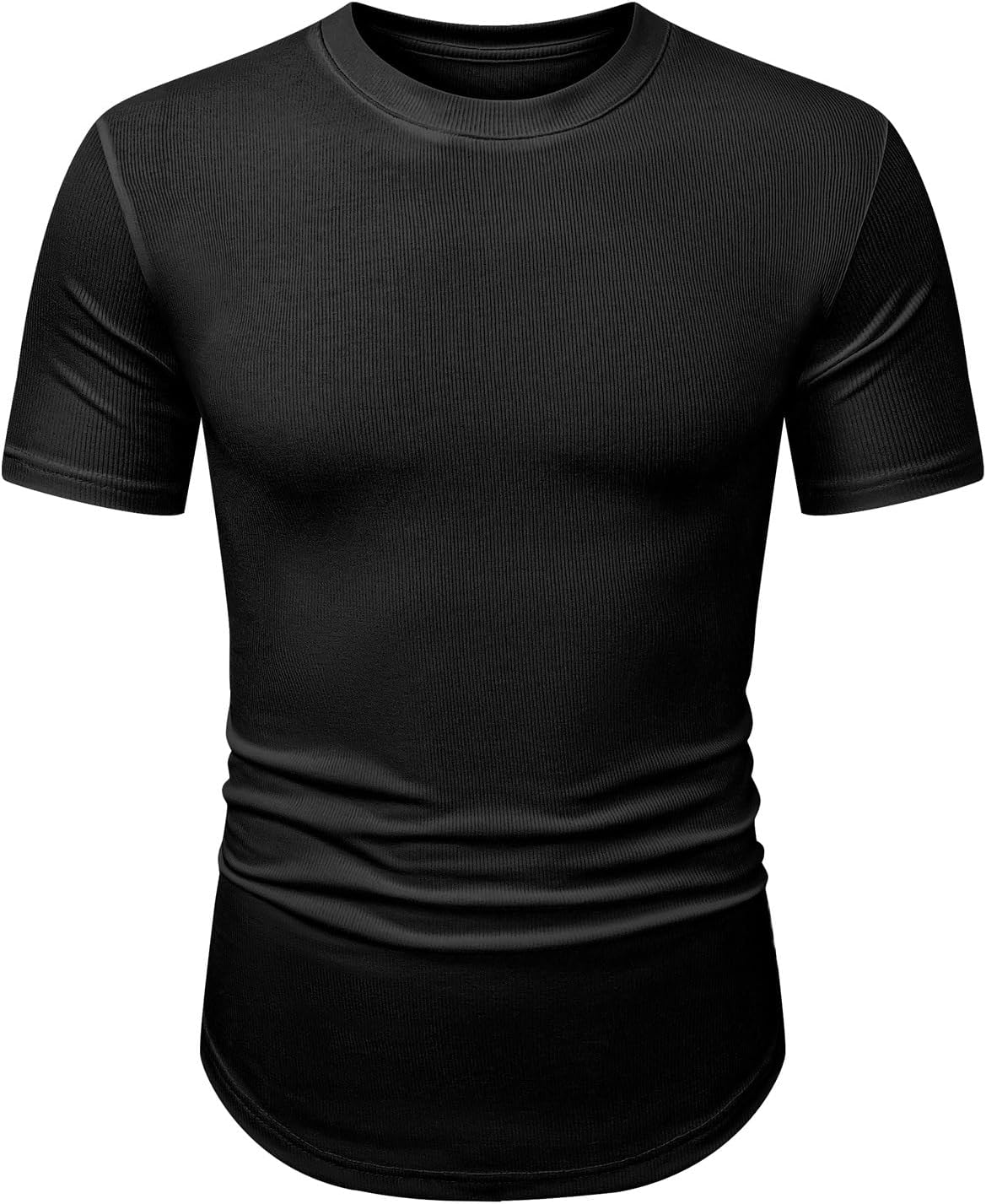 T-shirt slim fit Luca pour homme – T-shirt sportif extensible à manches courtes