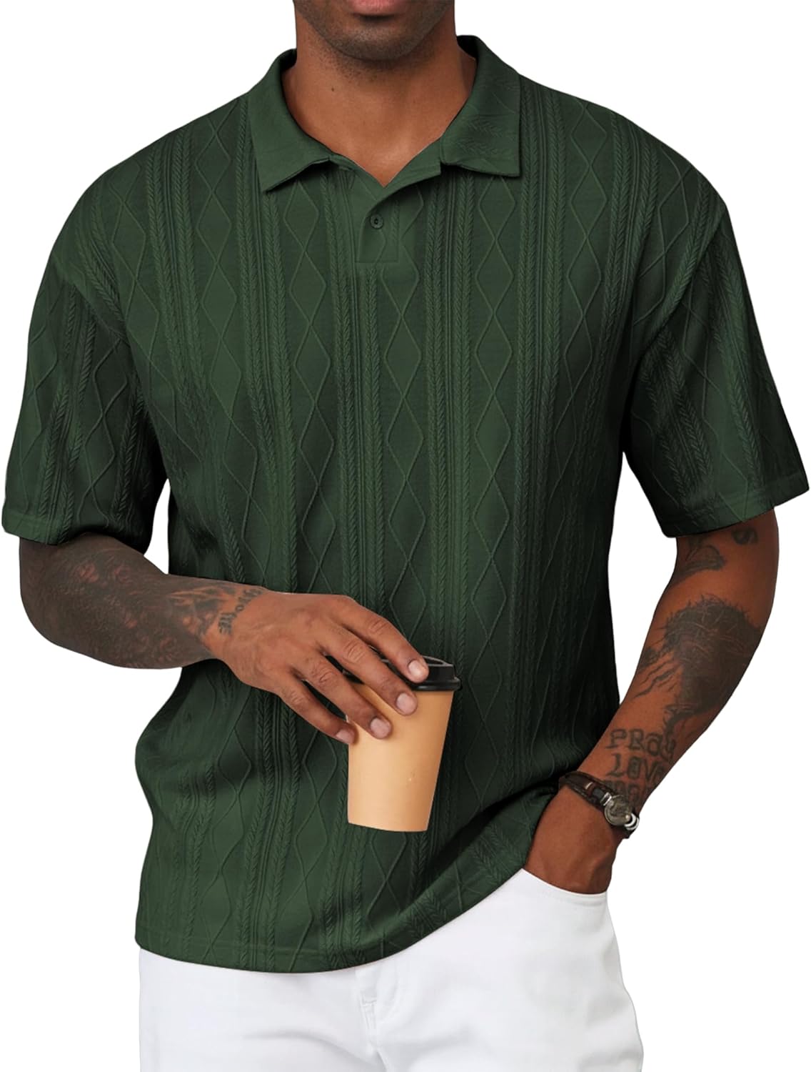 Lorenzo Polo en camiseta de hombre – Polo de verano elegante Old Money de manga corta