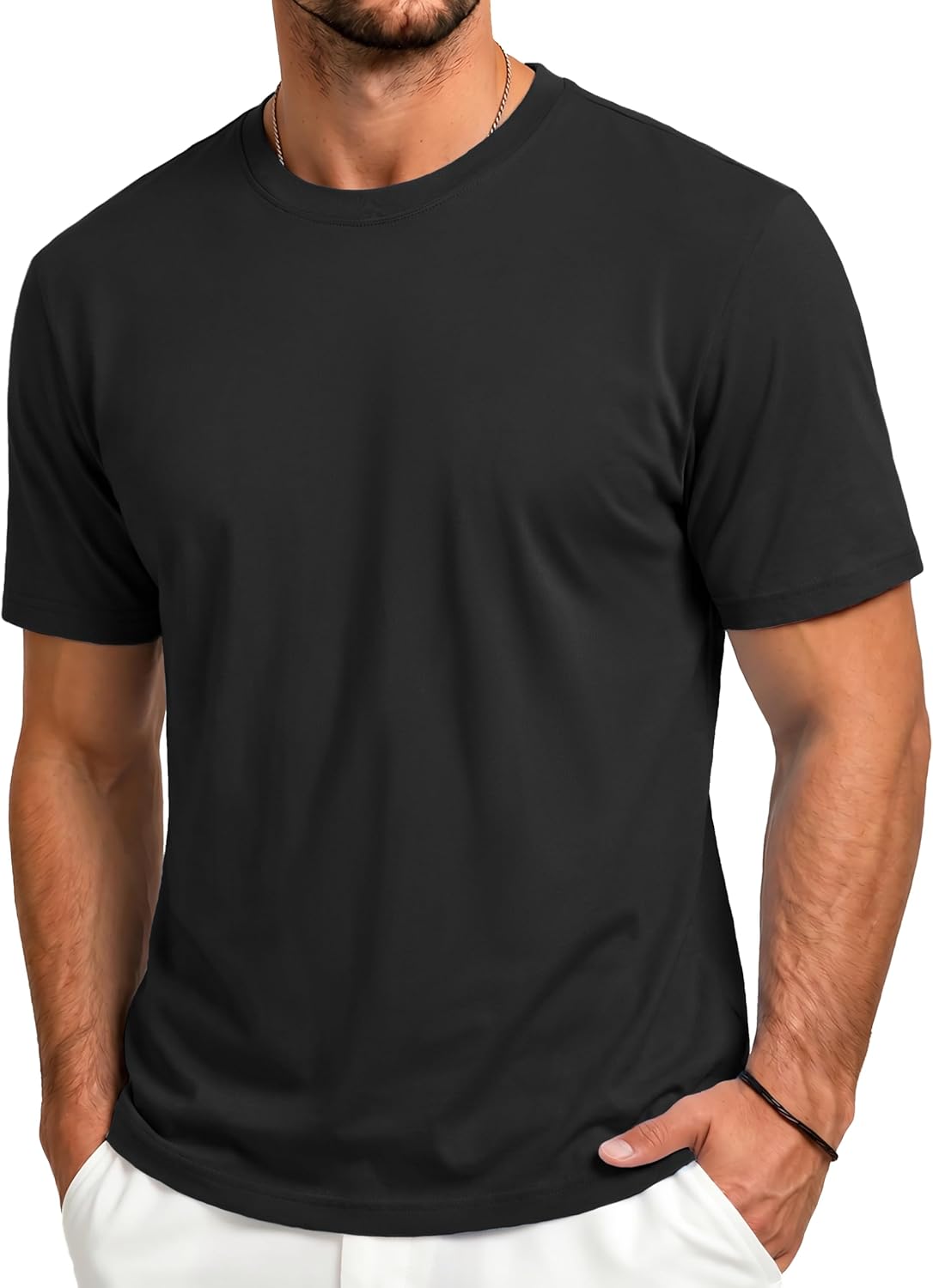 Camiseta técnica Luca para hombre UPF 80+ – Camiseta transpirable Dry-Fit de manga corta