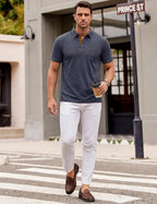 Lorenzo Polo Uomo con Taschino – Polo Casual Elegante a Maniche Corte