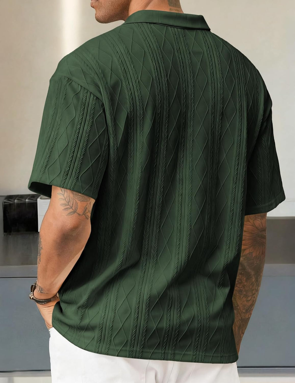 Lorenzo Men's Knit Polo – Elegant Old Money Summer Short Sleeve Polo