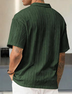 Lorenzo Men's Knit Polo – Elegant Old Money Summer Short Sleeve Polo
