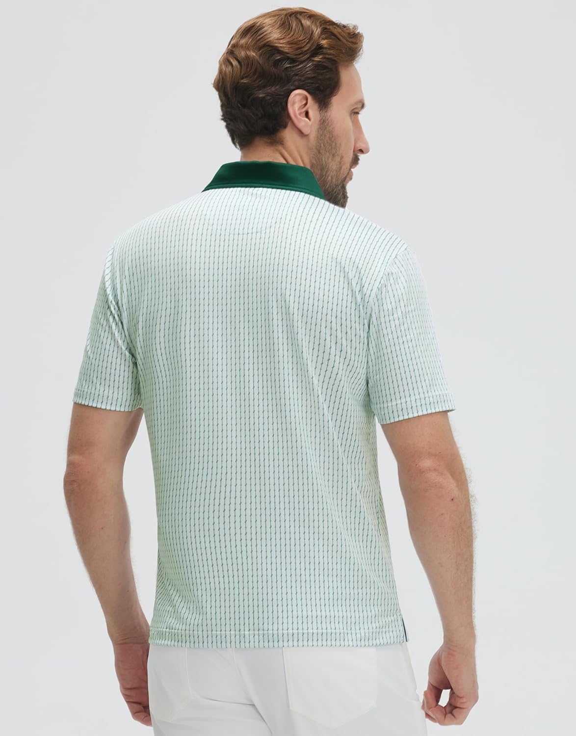 Polo de golf para hombre Marco Polo – Polo técnica transpirable con estampado moderno