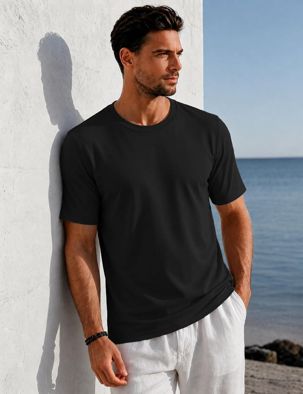 Luca T-Shirt Tecnica Uomo UPF 80+ – Maglietta Traspirante Dry-Fit a Maniche Corte