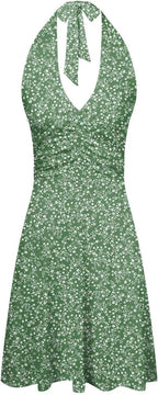 Alessia Robe Femme – Robe Maxi d’Été Florale, Bohème, Col V Élégante