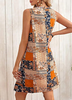 Luna Vestito Boho Estivo da Donna – Abito Floreale Senza Maniche Casual da Spiaggia