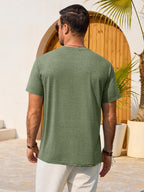 Mario T-Shirt Estiva da Uomo – Maglietta Grafica Vintage con Stampa Tramonto