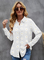 Elisa Blusa Donna – Scollo V, Maniche Lunghe, Tunica Lino Casual Elegante