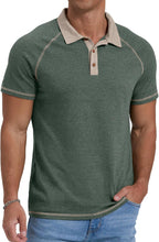 Leo Polo in Cotone da Uomo – Maglietta Estiva con Colletto Raglan e Bottoni