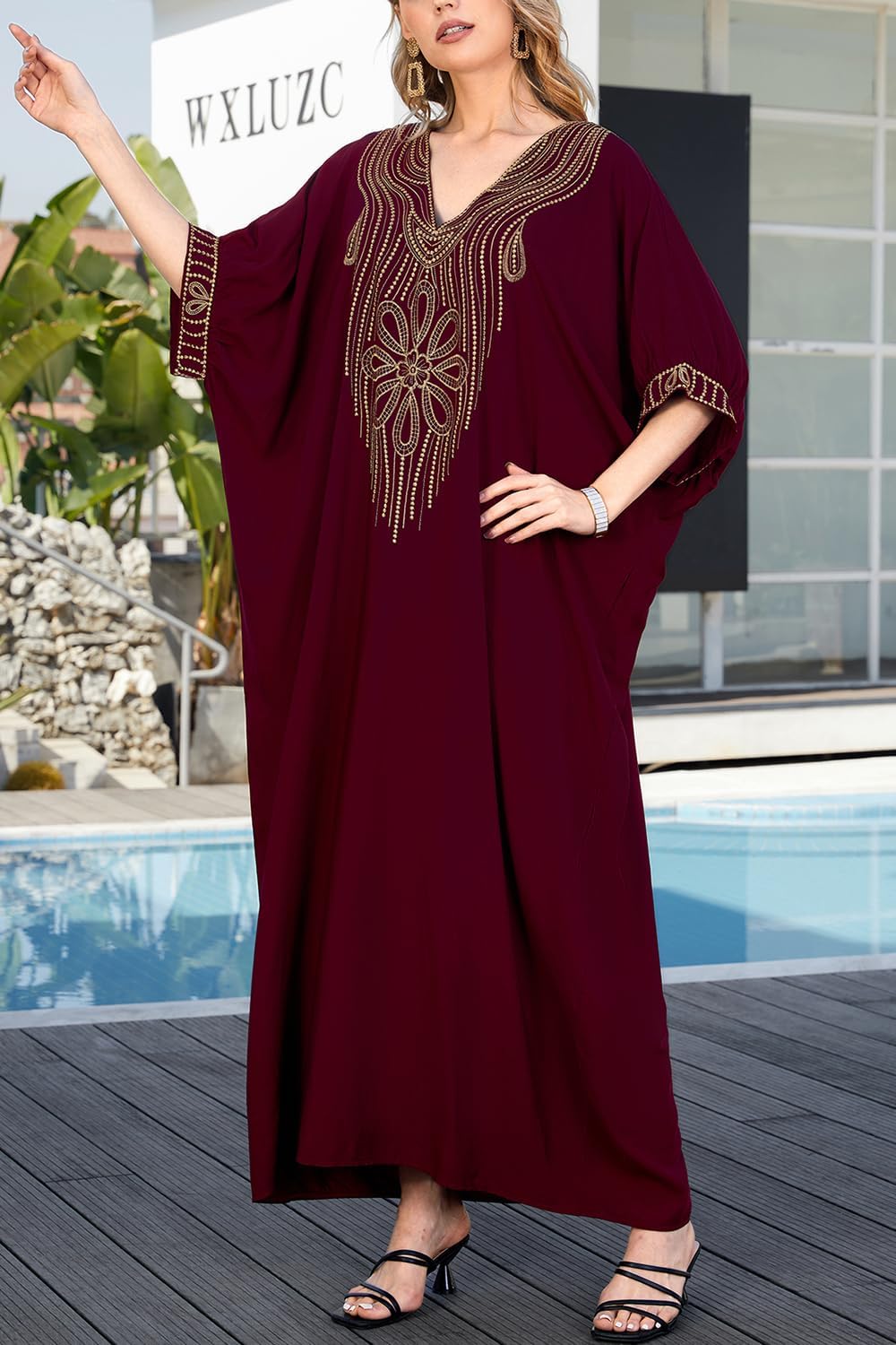 Isabella Caftano da Spiaggia Donna – Kimono Boho Elegante Copricostume Estivo