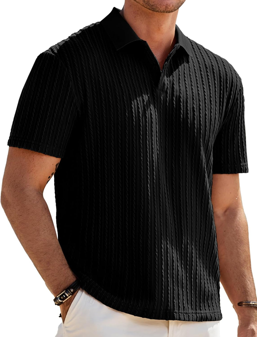 Melchor Polo in Maglia da Uomo – Polo Estiva Old Money con Bottoni e Colletto