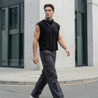 Luca Canotta Oversize Uomo – Top Streetwear Crop Fit in French Terry Pesante