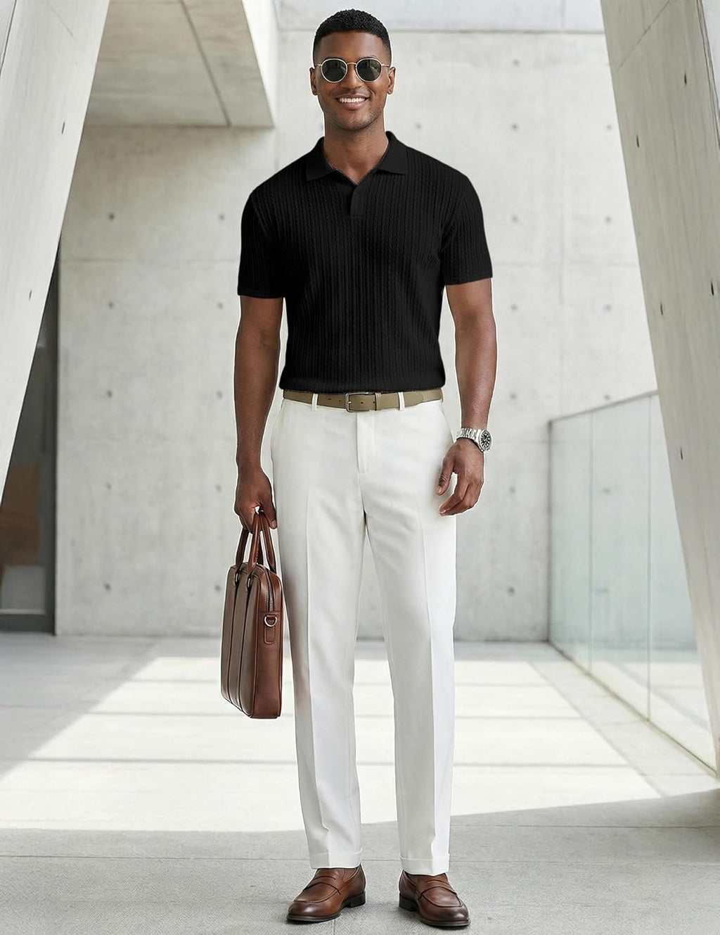 Melchor Polo in Maglia da Uomo – Polo Estiva Old Money con Bottoni e Colletto