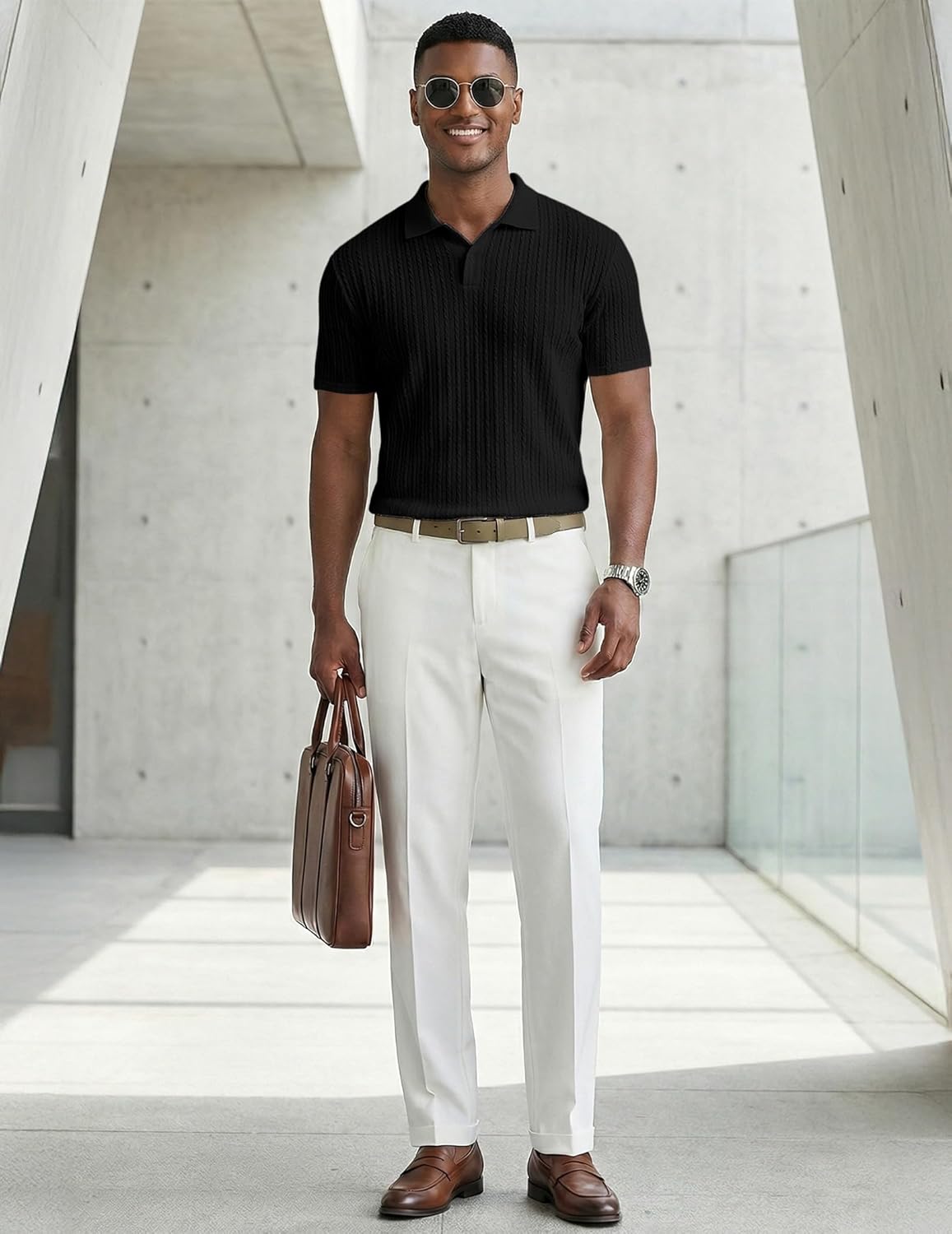 Melchor Polo in Maglia da Uomo – Polo Estiva Old Money con Bottoni e Colletto
