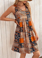Luna Vestito Boho Estivo da Donna – Abito Floreale Senza Maniche Casual da Spiaggia
