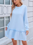 Fita Abito Donna Midi Floreale – A-Line, Plissé, Tasche Elegante Casual