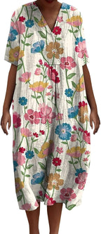 Aurora Vestito Maxi Elegante da Donna – Abito da Cerimonia con Maniche Lunghe e Tasche