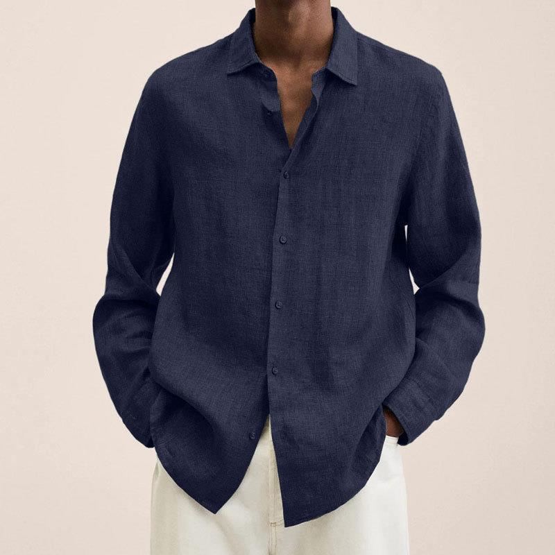 Giovanni Men's Shirt – Breathable Linen, Long Sleeves & Classic Elegant Style