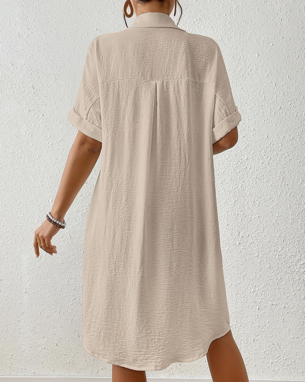 Sienna Vestido Pareo Mujer – Vestido Camisa de Playa con Botones y Bolsillos