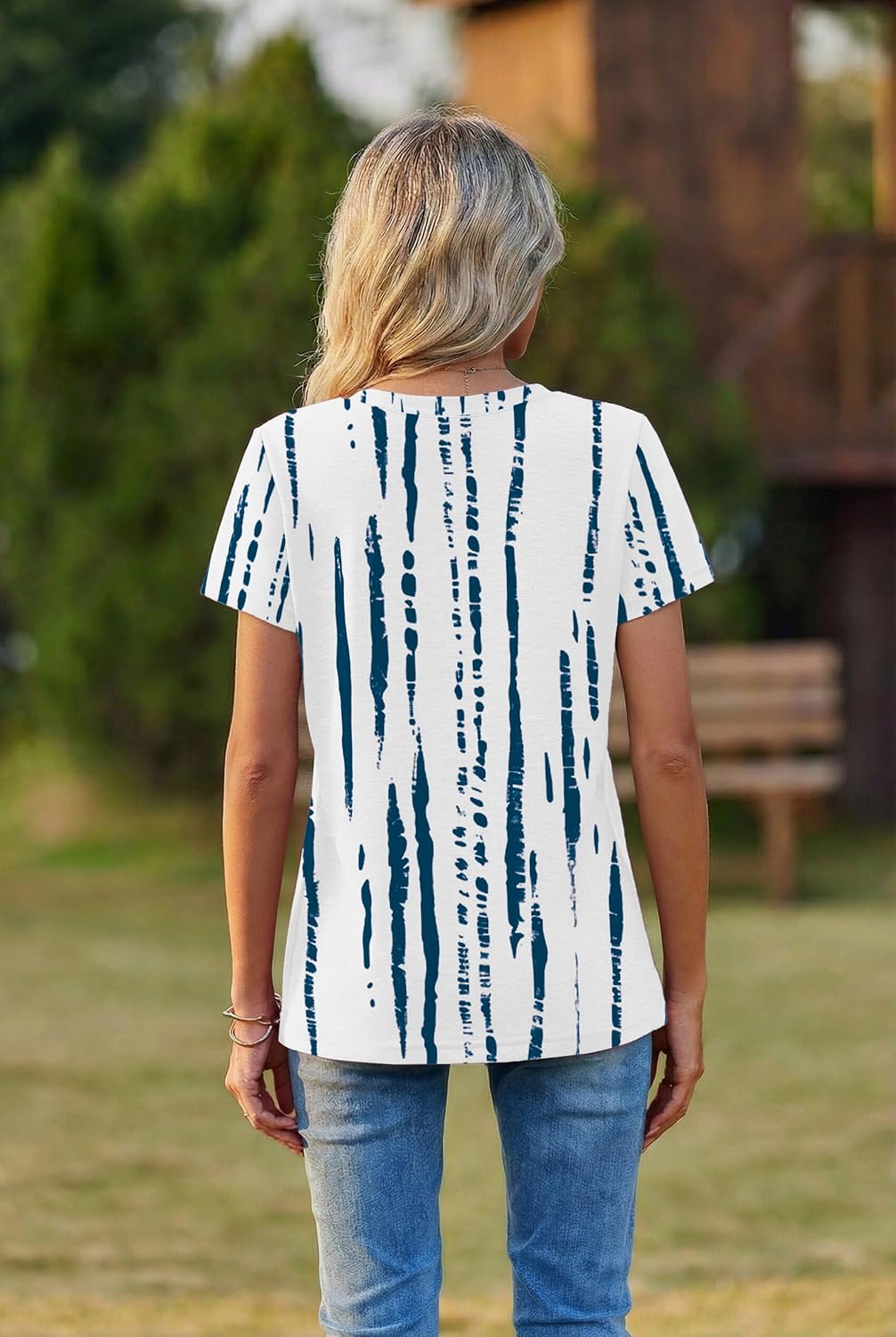 Martina T-Shirt Donna – Scollo V, Maniche Corte, Top Casual Elegante Basic S-3XL