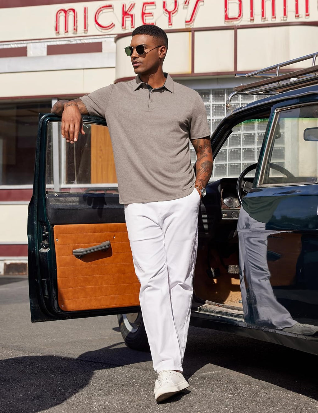 Jose Men's Polo – Breathable Summer Shirt with Contrast Collar