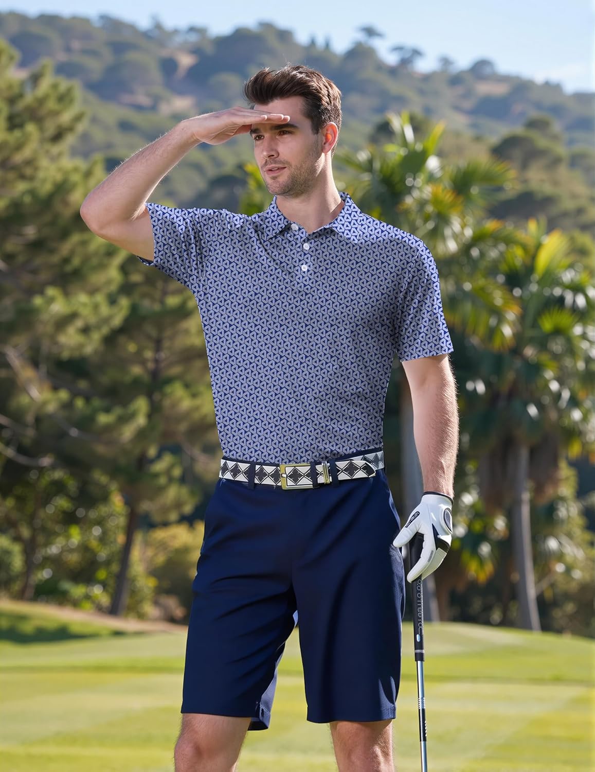 Polo de golf para hombre Berto – Camiseta de rendimiento transpirable de secado rápido