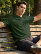 Lorenzo Men's Knit Polo – Elegant Old Money Summer Short Sleeve Polo