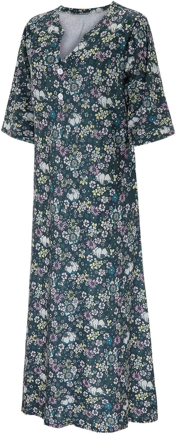 Bianca Vestito Boho Estivo da Donna – Abito Floreale Mini con Scollo V Elegante