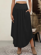 Jupe Lulu Femme – Jupe Maxi Bohème Florale Taille Haute avec Poches
