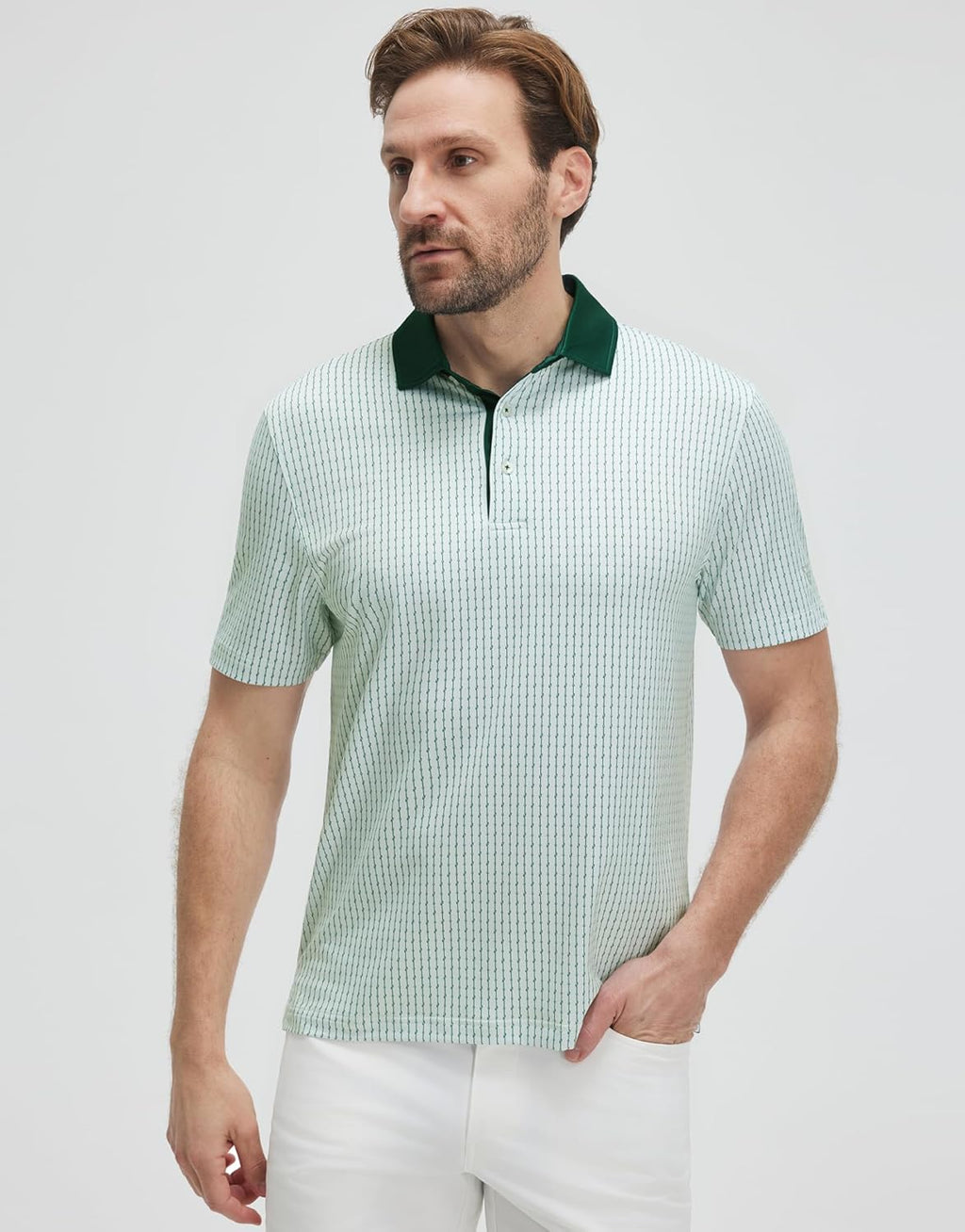 Marco Men's Golf Polo – Breathable Technical Polo with Modern Print