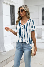 Martina T-Shirt Donna – Scollo V, Maniche Corte, Top Casual Elegante Basic S-3XL