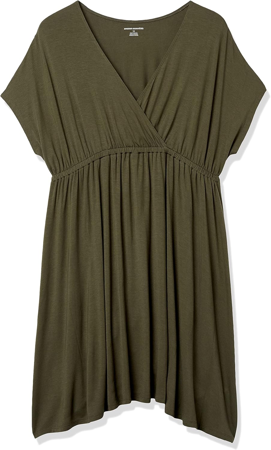 Monna Abito Donna Maxi Plus Size – Scollo Quadrato, Smock, A-Line Estivo