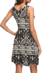 Scarlet Vestido de Verano Mujer – Vestido Mini Boho con Bolsillos y Escote en V