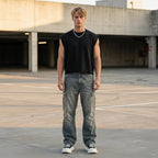 Luca Canotta Oversize Uomo – Top Streetwear Crop Fit in French Terry Pesante