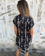 Serenity Abito Camicia Donna Bsubseach – Vestito Estivo Floreale in Lino con Bottoni e Tasche