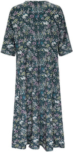 Bianca Vestito Boho Estivo da Donna – Abito Floreale Mini con Scollo V Elegante