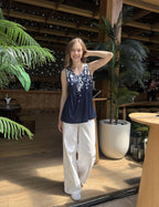 Pull Femme Valeria – Col V, Fronces Latérales, Tunique Décontractée Élégante