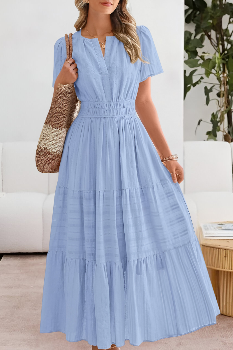 Garnet Women's Summer Dress – Boho Style, Flowing Cut & Lightweight Breathable Fabric