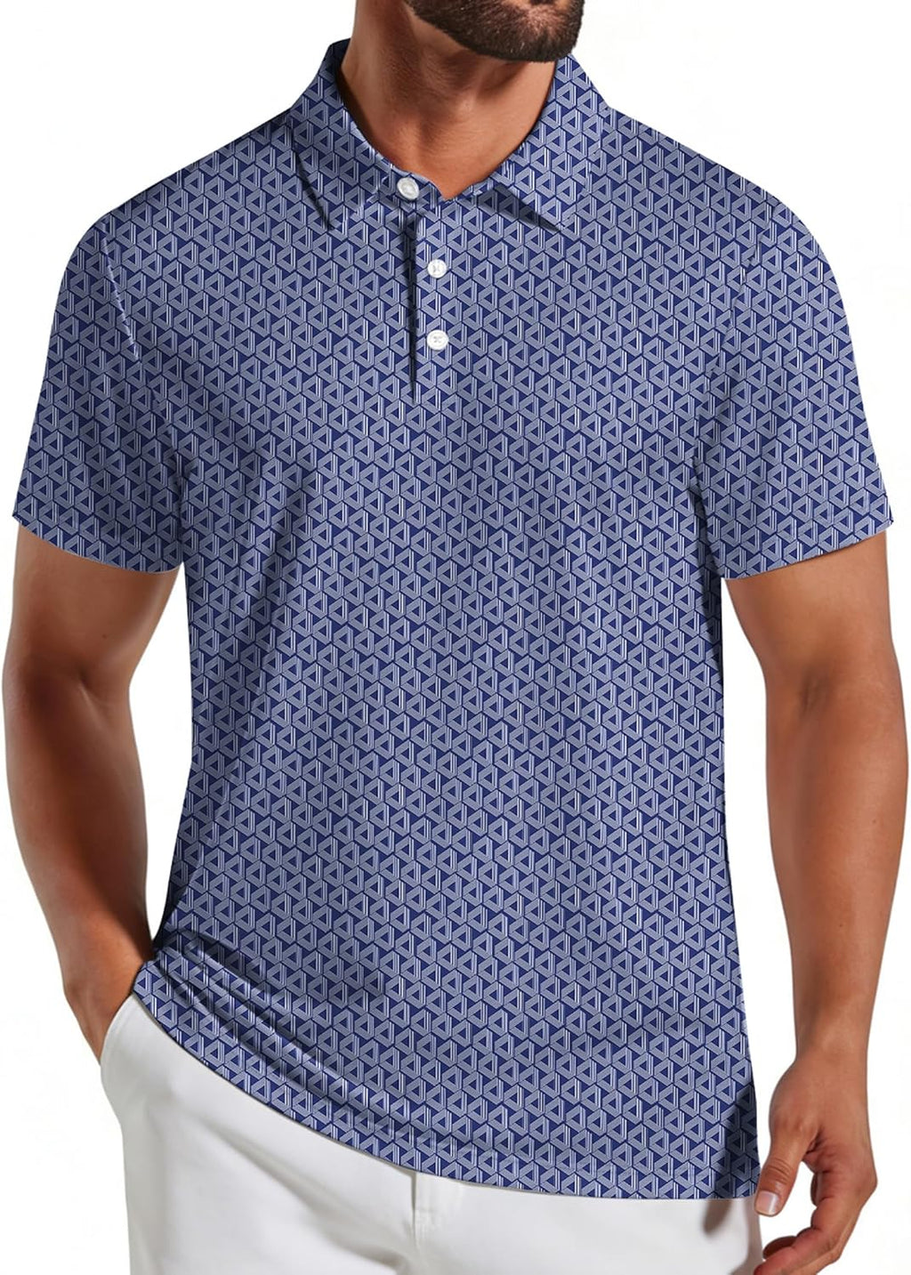 Berto Men's Golf Polo – Breathable Performance Quick-Dry Shirt