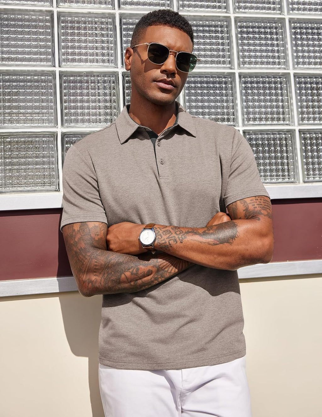 Jose Men's Polo – Breathable Summer Shirt with Contrast Collar