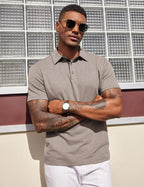 Jose Men's Polo – Breathable Summer Shirt with Contrast Collar