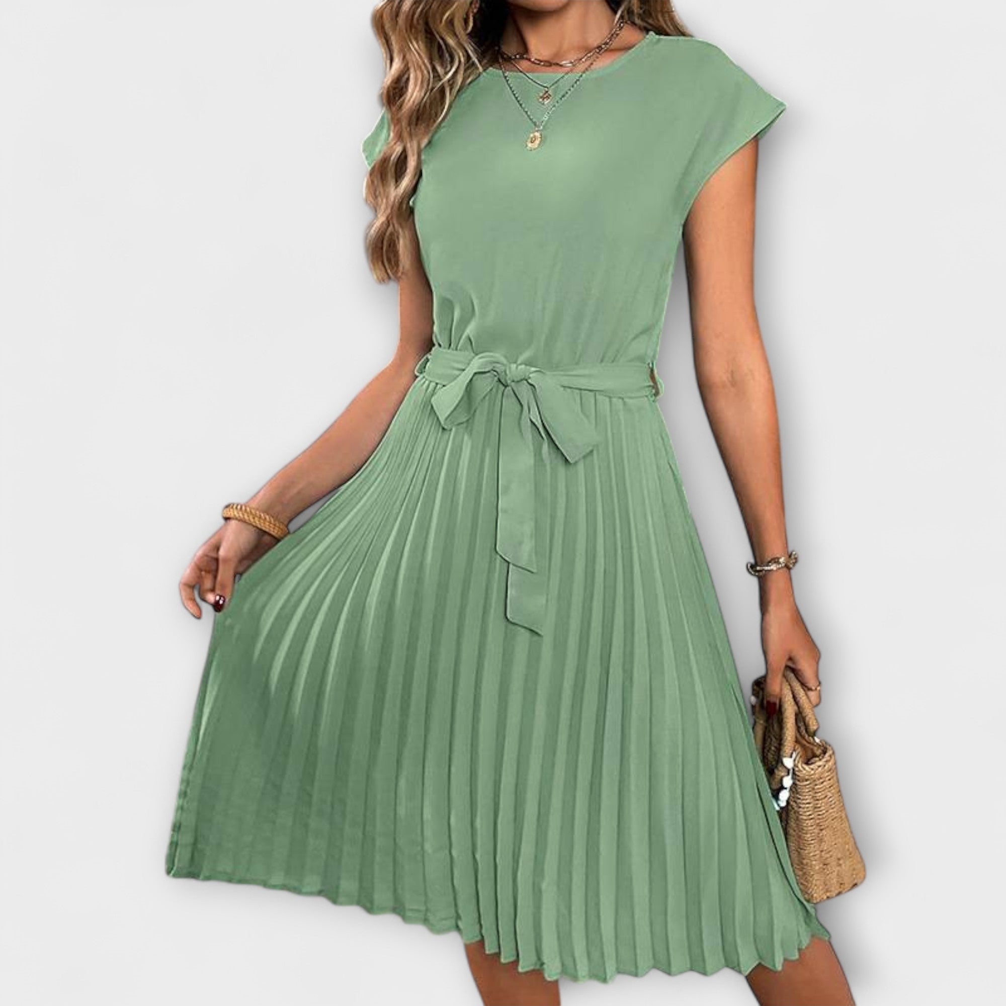 Digna Vestido Mujer Maxi Verano – Vestido Fluido Ligero Elegante Casual Chic