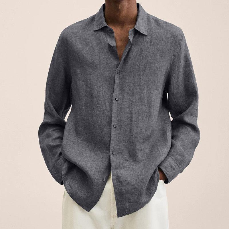 Giovanni Men's Shirt – Breathable Linen, Long Sleeves & Classic Elegant Style