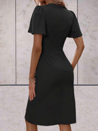 Brynlee Vestito Donna Incrociato – Scollatura a V Elegante & Stile Versatile